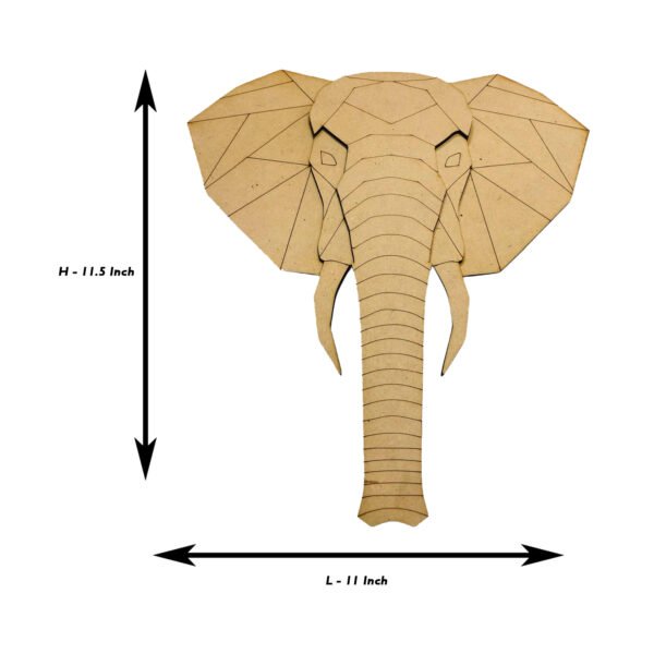 3D Elephant Wall Art - Image 4