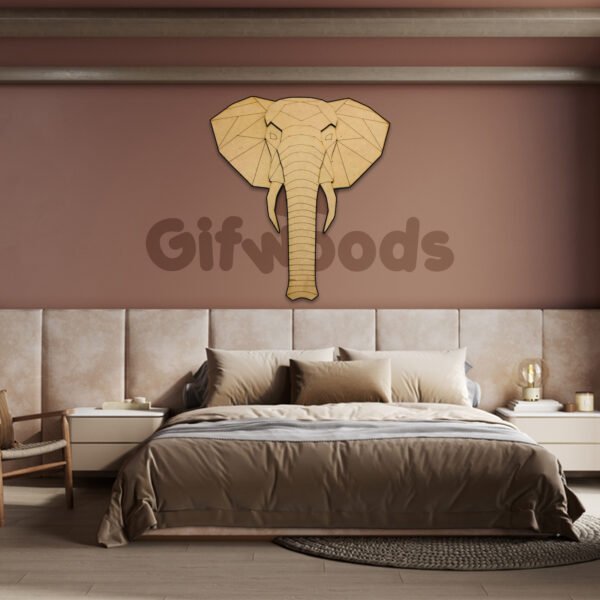3D Elephant Wall Art - Image 3