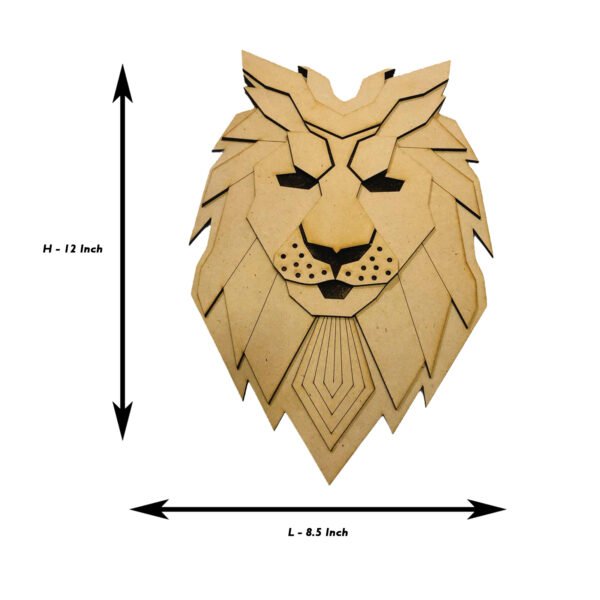 3D Lion Wall Art - Image 4