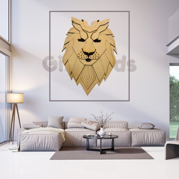 3D Lion Wall Art - Image 5