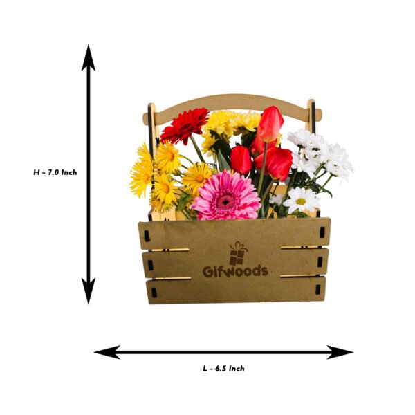 Flower Gift Basket - Image 3