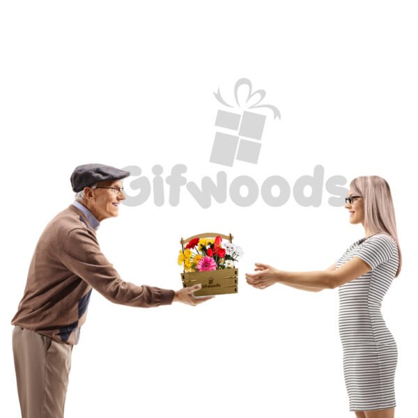 Flower Gift Basket - Image 4