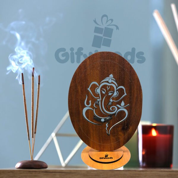 Wooden Ganesha Table Stand - Image 4