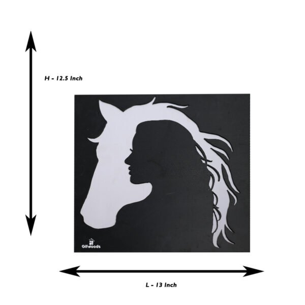 Woman Face Horse Wall Art - Image 3