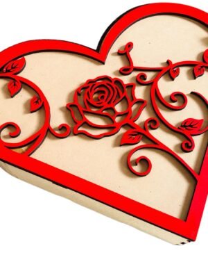 Slide Lock Heart Box