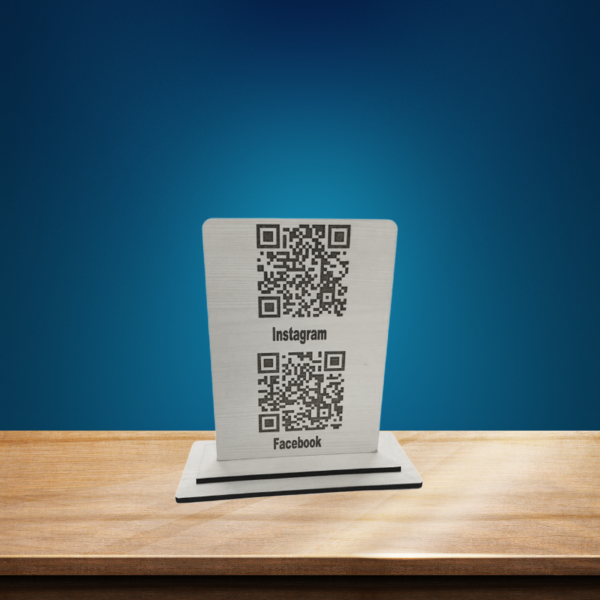 Social Link Wooden QR Stand - Image 5