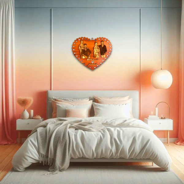 Custom Engraved Heart Frame - Image 4