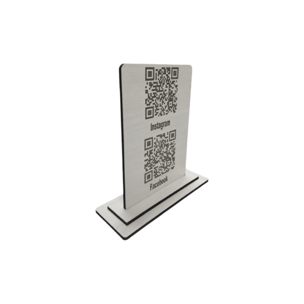 Social Link Wooden QR Stand - Image 3