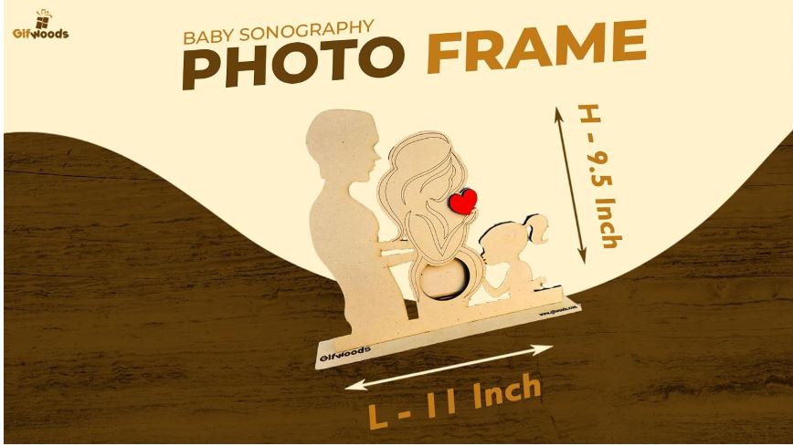 Family Sonography Photo Frame Wooden Stand - Image 5